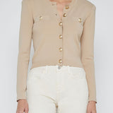Toulouse Crop Crew Neck Cardigan