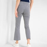 Shakira S Retrotouch Jacquard Patterned Cropped Flared Pants (74-4028)
