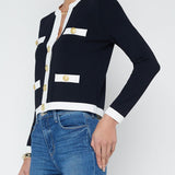 Estefania Contrast Trim Cardigan