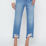 Blaine Low Rise Cropped Stovepipe Jean