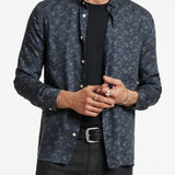 Long Sleeve Ross Sport Shirt with Floral Print
