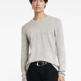 Long Sleeve Crew With Wave Texture