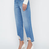 Blaine Low Rise Cropped Stovepipe Jean