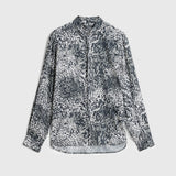 Long Sleeve Rodney Sport Shirt with Abstract Animal Print