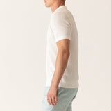 SS MODERN OPEN KNIT POLO IN FASHIONED FORMA ORGANIC STRETCH