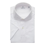 Textured Jacquard Luxe Short Sleeves Knit Polo