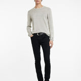 Long Sleeve Crew With Wave Texture