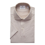 Textured Jacquard Luxe Short Sleeves Knit Polo