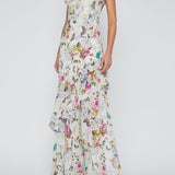 Viola Asymetric Cowl Neck Gown