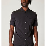 Super Natural Short Sleeve Rib Collar Shirt
