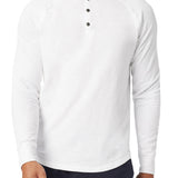 Long Sleeve Henley Soft Slub Jersey