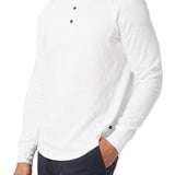 Long Sleeve Henley Soft Slub Jersey