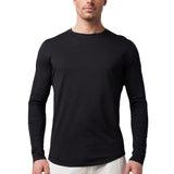 Long Sleeve Crewneck Tee In Premium Cotton Jersey