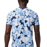 Short Sleeve Crewneck Tee In Printed Cotton Jersey