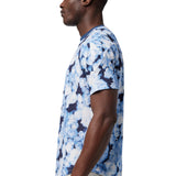 Short Sleeve Crewneck Tee In Printed Cotton Jersey