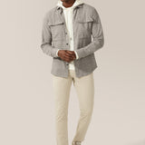 Stadium Shirt Jacket in Brushed Flannel