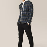 Stadium Shirt Jacket in Brushed Flannel