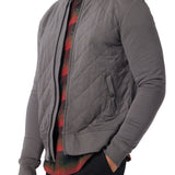 Mayfair Bomber In Quilted Cotton Jersey