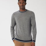 Light Weight Solid Merino Crew