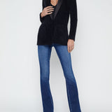 Baileigh Satin Lapel Knit Blazer
