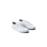 White Edge Lo-Top Sneaker In Monochromatic Nappa Leather