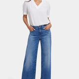 Teresa Wide Leg Fray Hem Jeans