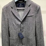 Double Jacquard Deconstructed Shirt Jacket