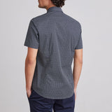 Printed Stretch Poplin S/S Sport Casual Shirt