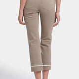 Marilyn Straight Ankle Wide Cuff Pants