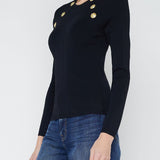 Gretchen Long Sleeve Buttoned Pullover
