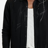 Long Sleeve Shirt with Burnout Lines