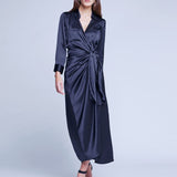Kadi Long Wrap Dress