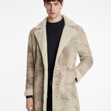 Shearling Coat With CF Button Closure
