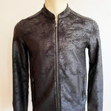 Regular Fit Baseball Jacket With Foil Print