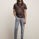 Regular Fit Short Sleeve Crew With Tie-Dye Effect Printing