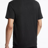 The Short Sleeve Raw Edge V-Neck Tee