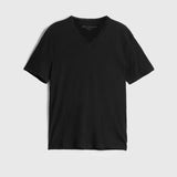 The Short Sleeve Raw Edge V-Neck Tee