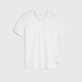 The Short Sleeve Raw Edge V-Neck Tee