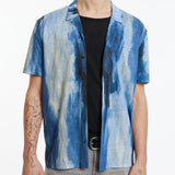 Regular Fit Short Sleeve Camp Shirt With Digital Printing