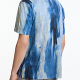 Regular Fit Short Sleeve Camp Shirt With Digital Printing