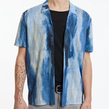 Regular Fit Short Sleeve Camp Shirt With Digital Printing