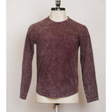 Craig Long Sleeve Slub Cotton Crew with Velvet Wash