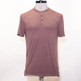 Duke Short Sleeve Henley in Burnout