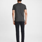 The Short Sleeve Burnout Henley Tee