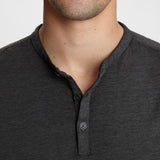 The Short Sleeve Burnout Henley Tee