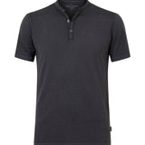 The Short Sleeve Burnout Henley Tee