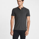 The Short Sleeve Burnout Henley Tee