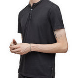 The Short Sleeve Burnout Henley Tee