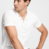 The Short Sleeve Burnout Henley Tee