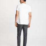 The Short Sleeve Burnout Henley Tee